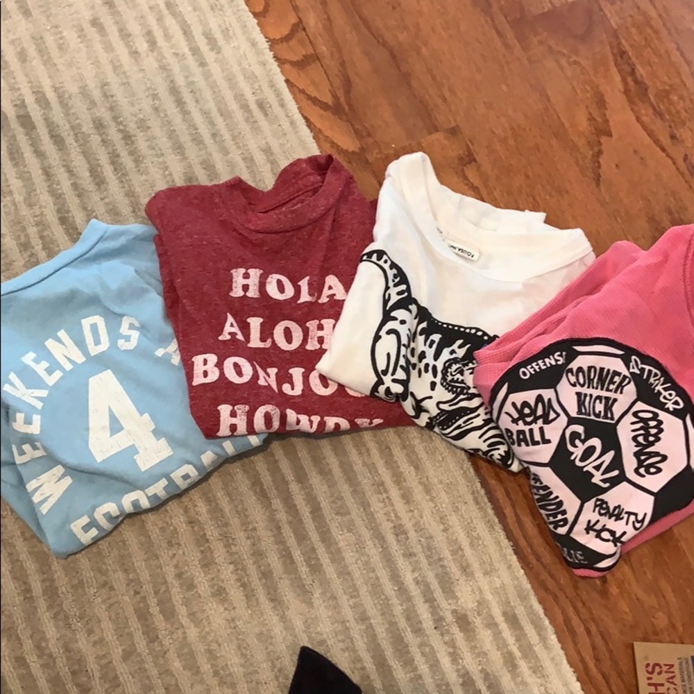 Set of 4 Boys long sleeve shirts